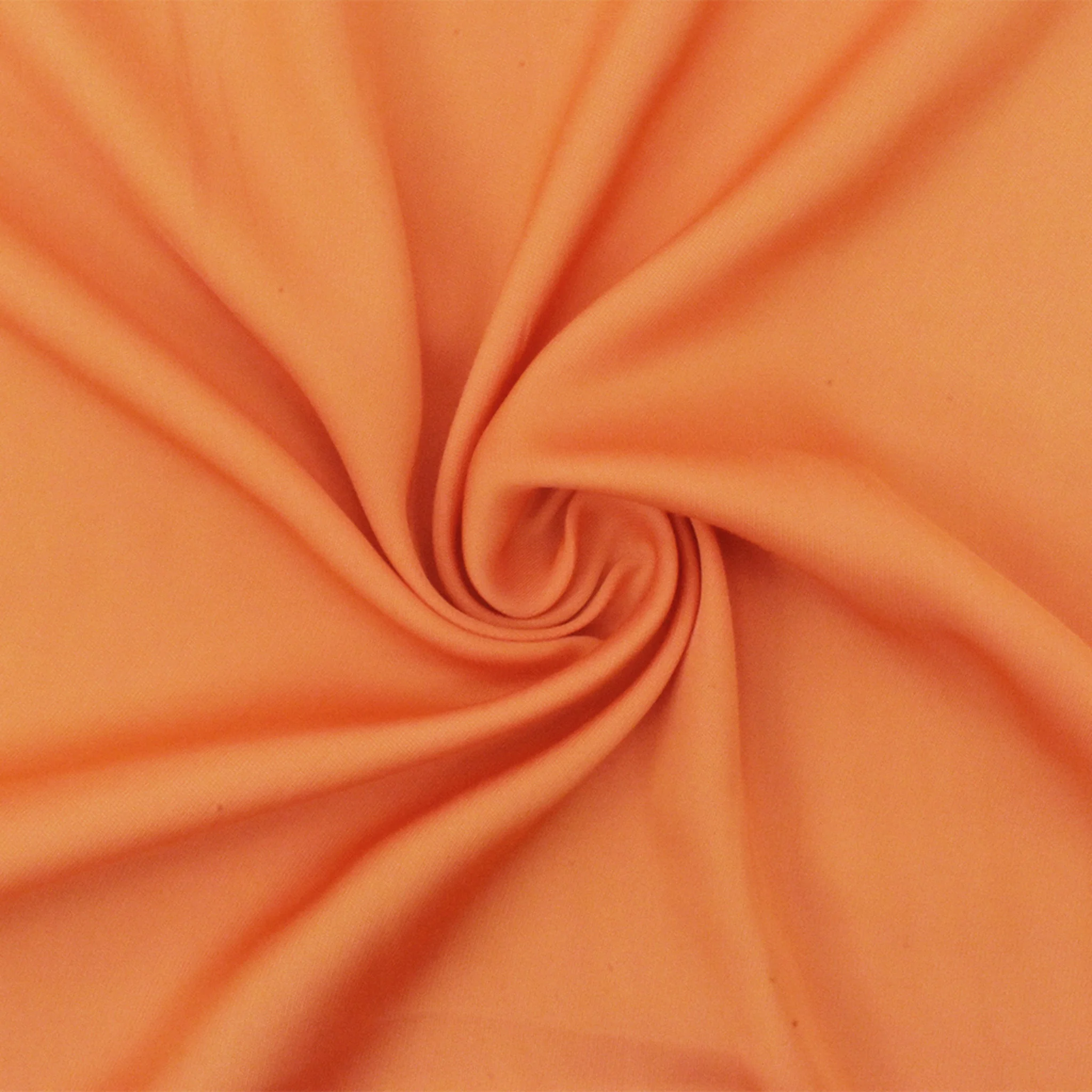 Orange Famous Designer Recycled Polyester Satin Woven Fabric - Image 3