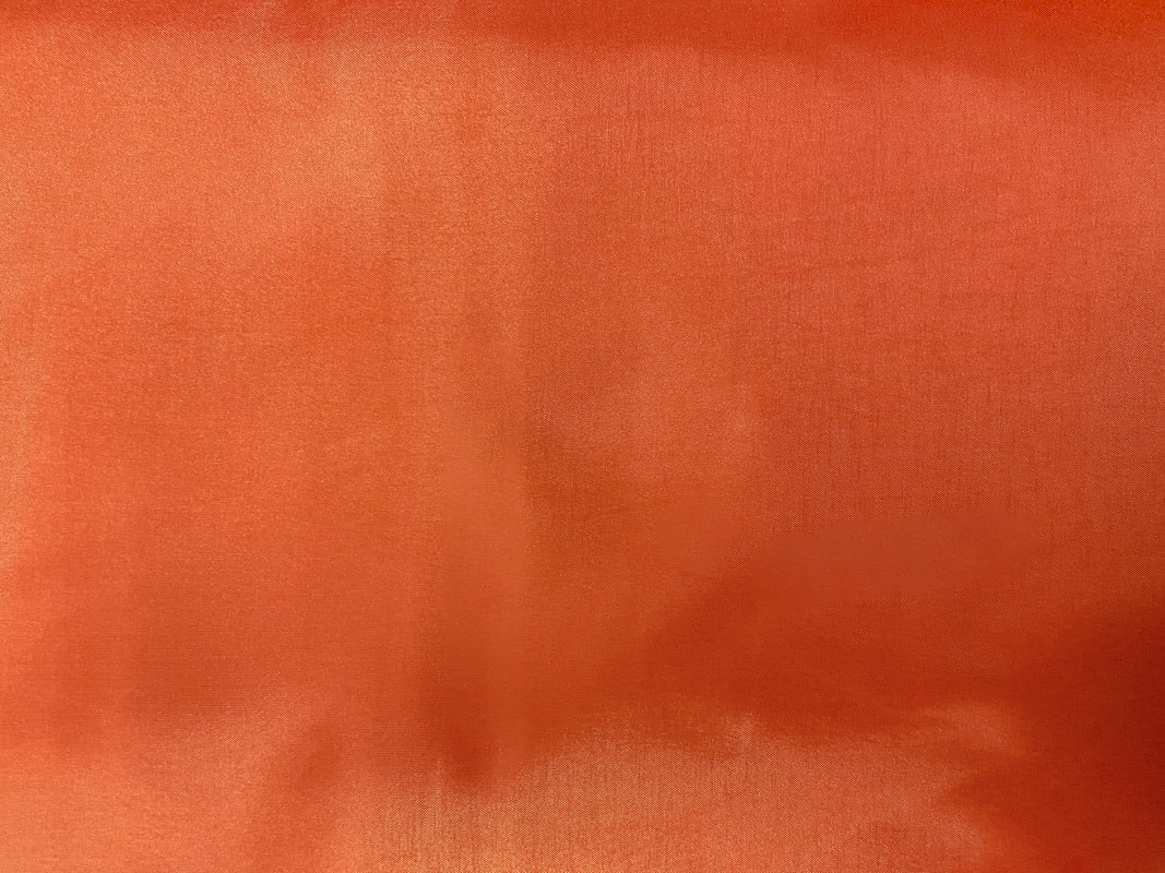 Orange Poly China Silk Solid Lining Woven Fabric - Image 3