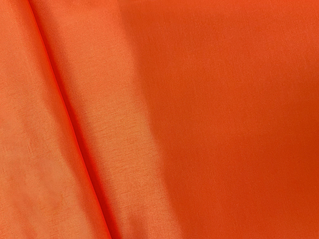 Orange Poly China Silk Solid Lining Woven Fabric - Image 2