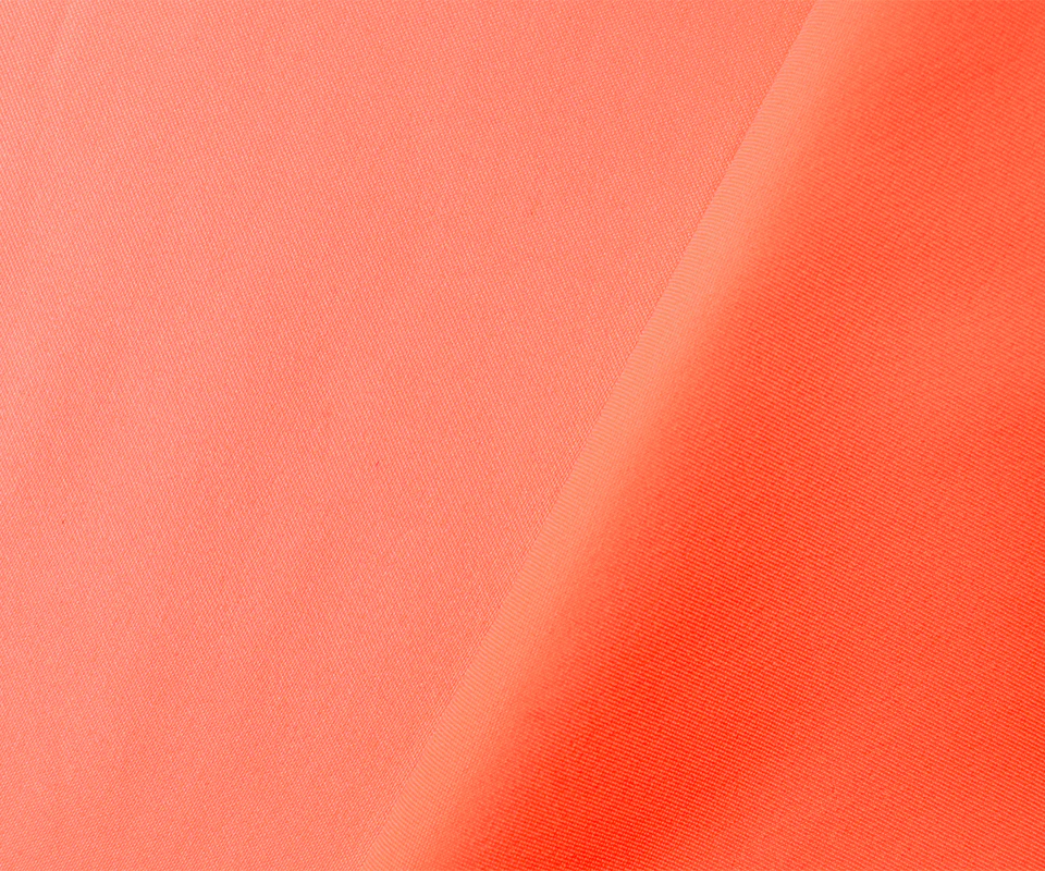 Orange Poly Spandex Stretch Solid Stretch Lamour Woven Fabric - Image 2
