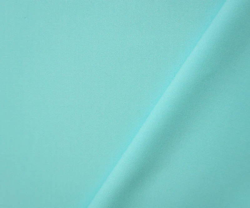 Pastel Blue Poly Rayon Spandex Stretch Solid Woven Suiting Fabric - Image 2