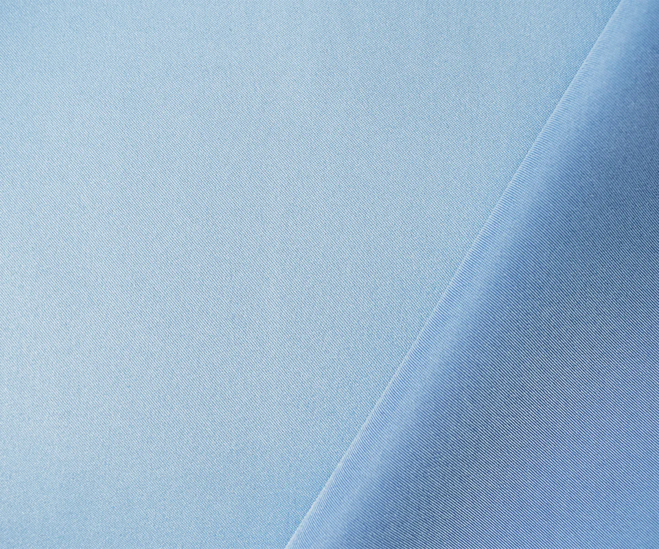 Pastel Blue Poly Spandex Stretch Solid Stretch Lamour Woven Fabric - Image 2