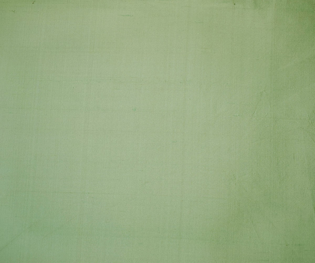 Pastel Green-Taupe Silk Iridescent Dupioni Woven Fabric - Image 4