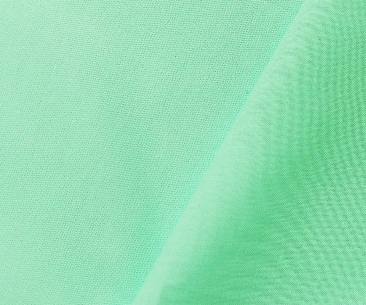 Pastel Light Green Cotton Solid Quality Quilting Woven Fabric - Image 2
