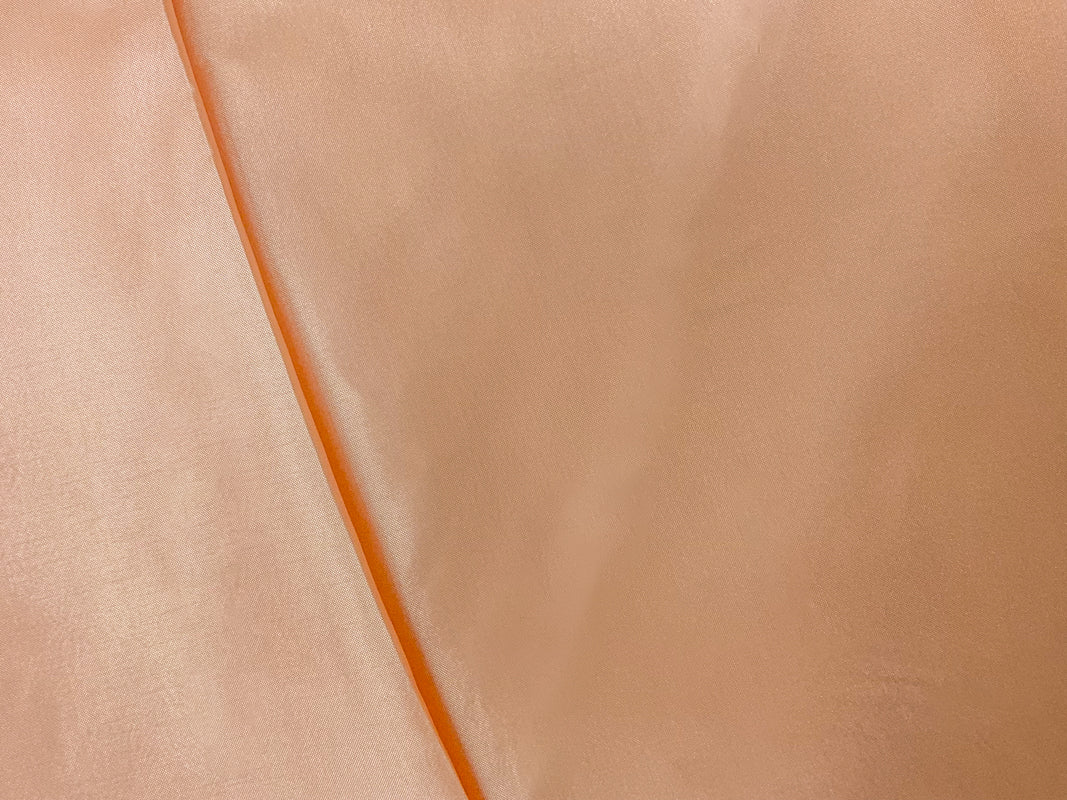 Peach Beige Poly China Silk Solid Lining Woven Fabric - Image 2