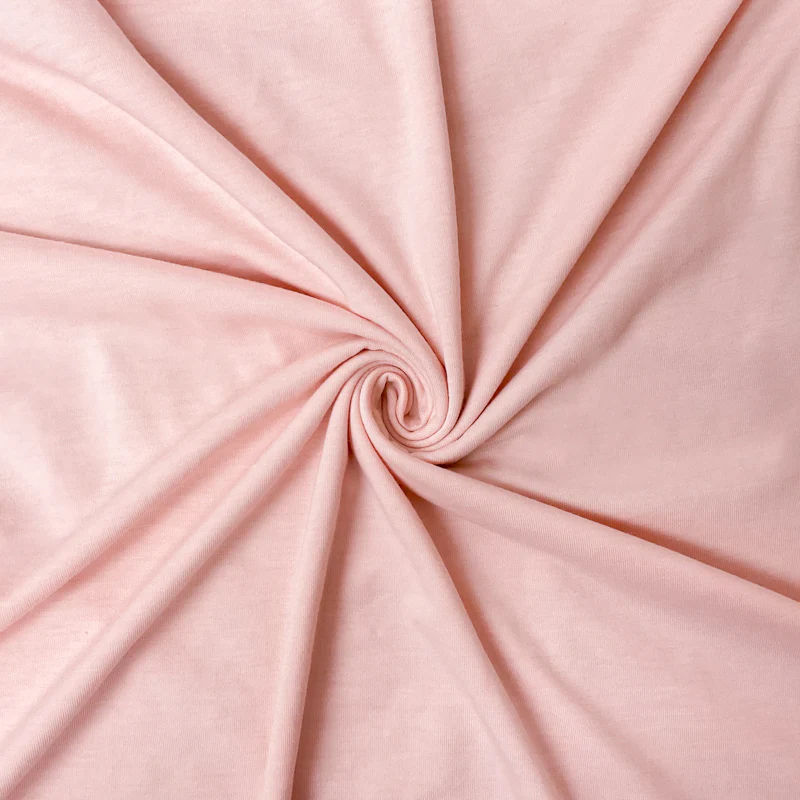 Peach Poly Spandex Stretch Solid Jersey Knit Fabric