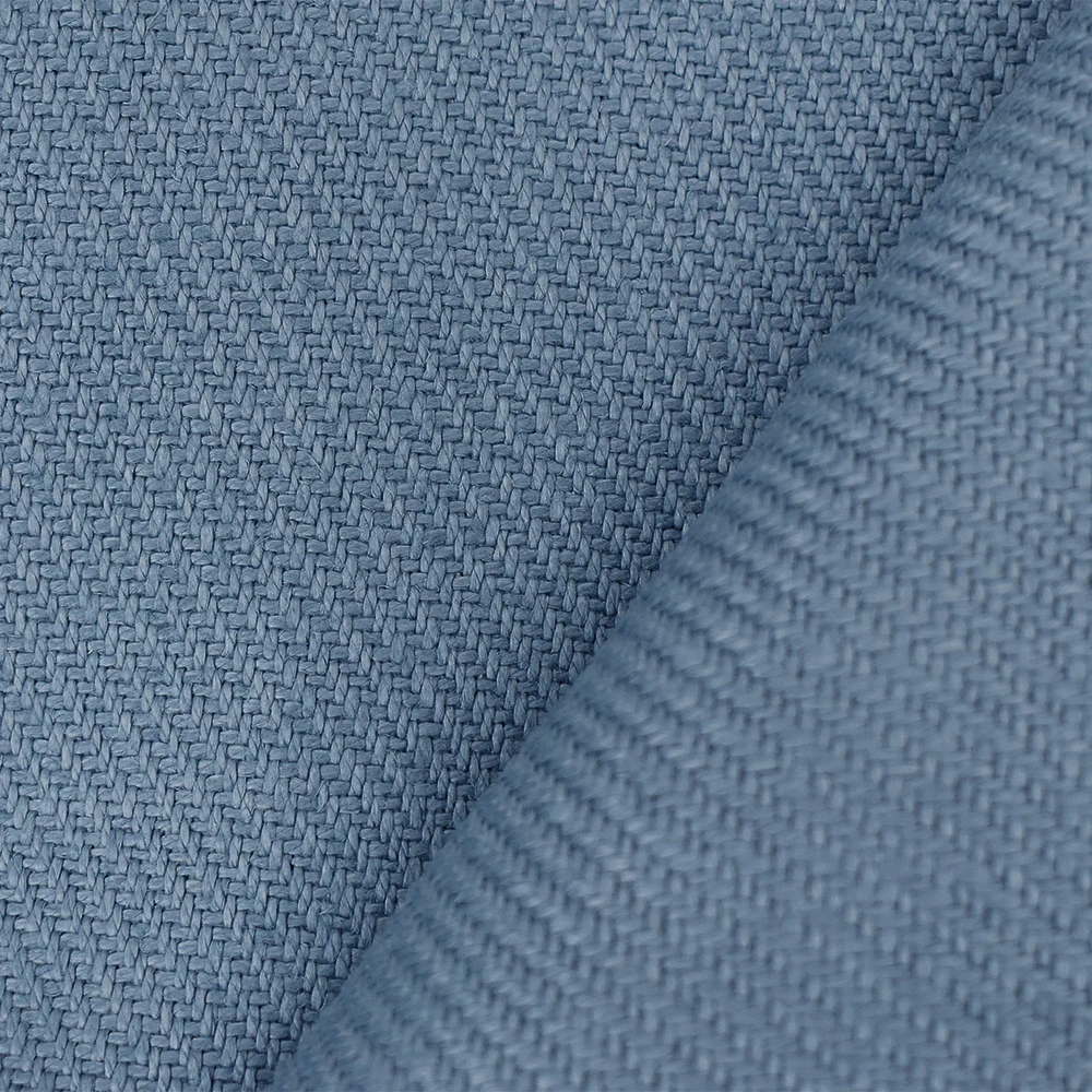 Periwinkle Blue Moygashel Twill Irish Linen Solid Woven Home Decorating Fabric