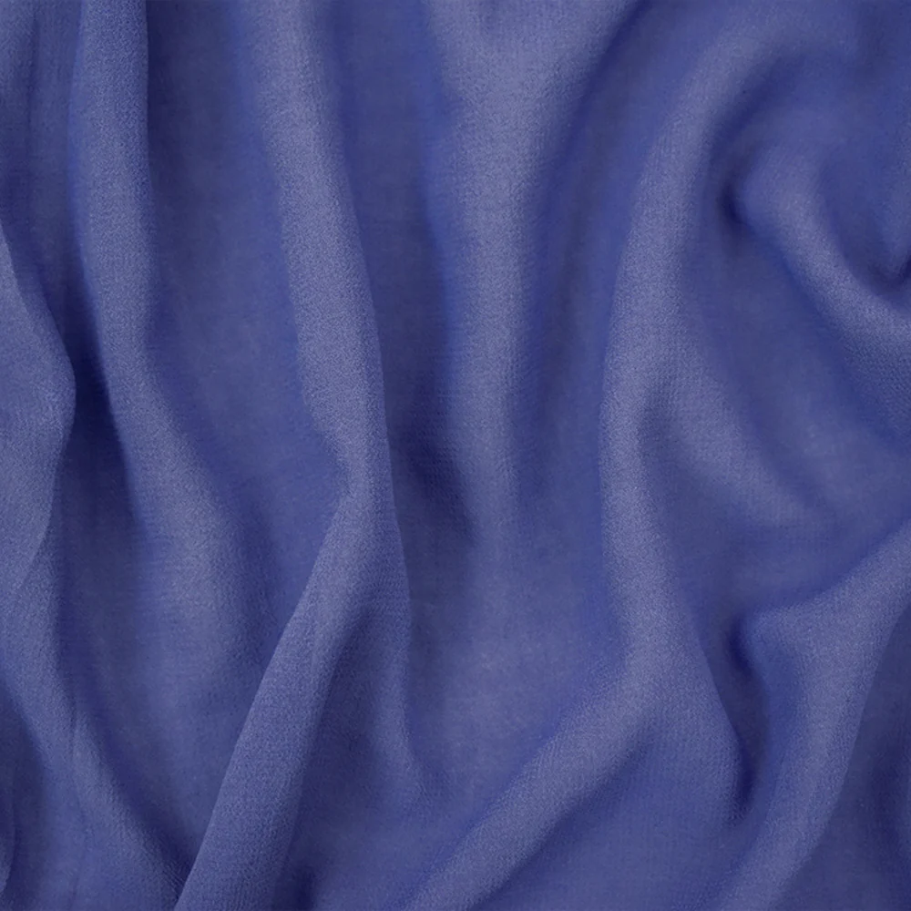 Periwinkle Purple Solid Poly Chiffon Woven Fabric - Image 2