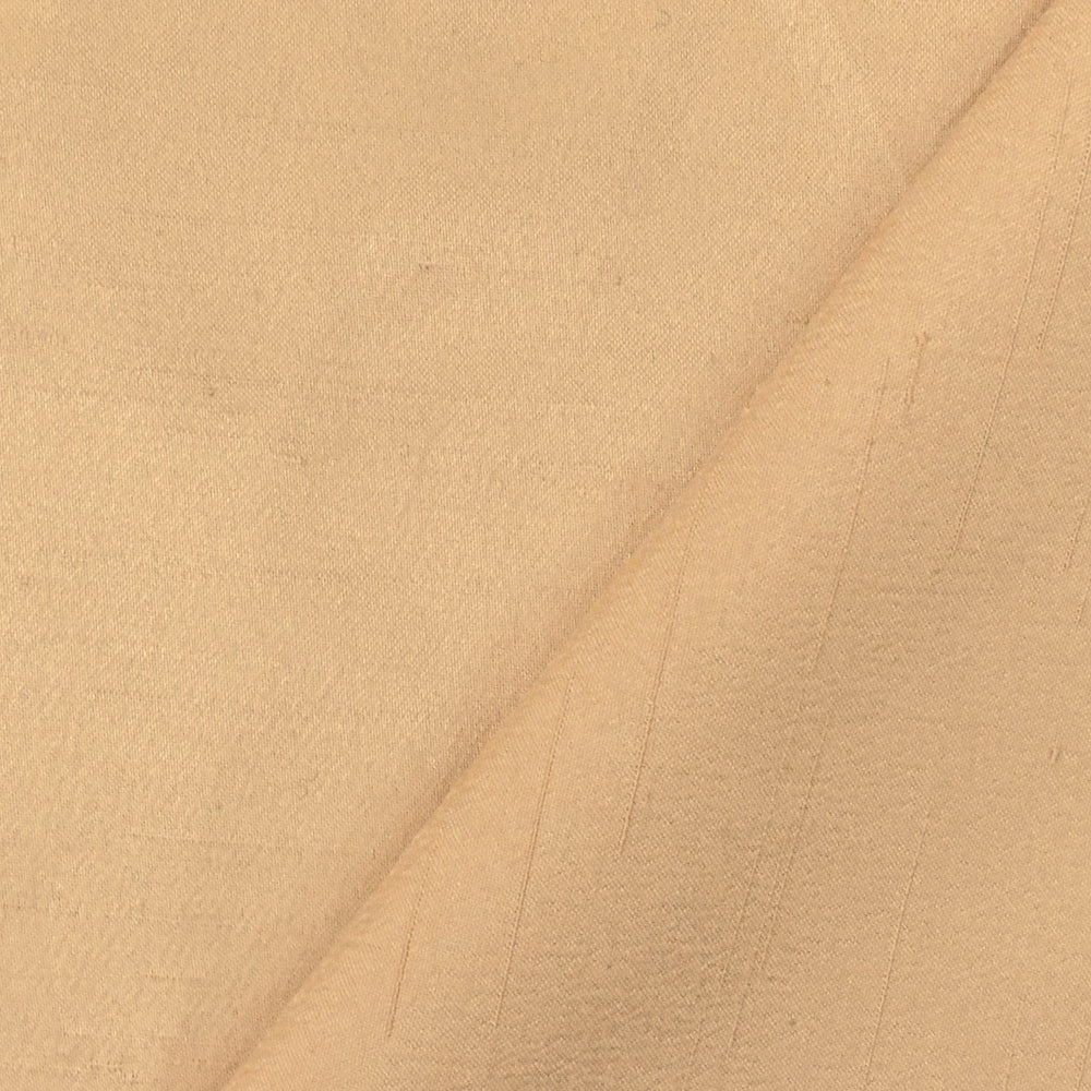 Pie Beige Solid Poly Antique Satin Woven Fabric - Image 2