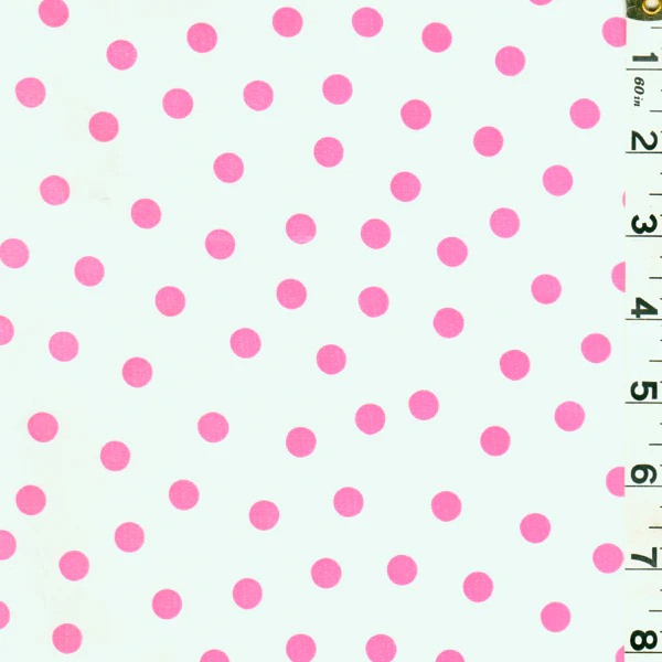 Pink Dot Oilcloth Fabric - Reorderable