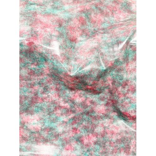 Pink/Green Tie Dye Oilcloth Fabric - Reorderable - Image 2