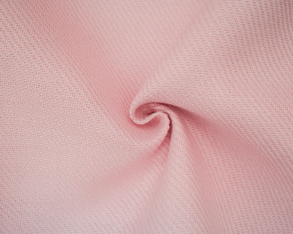 Pink Moygashel Twill Irish Linen Solid Woven Home Decorating Fabric - Image 3