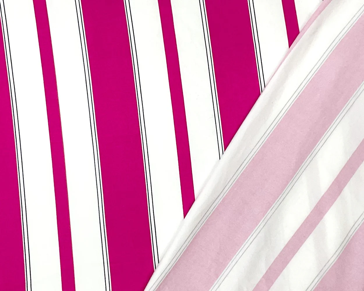 Pink-Multi Poly Stretch Spandex Vertical Stripe Print DB Jersey Knit Fabric - Image 2