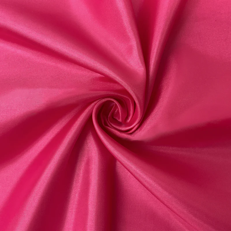 Pink Poly China Silk Solid Lining Woven Fabric