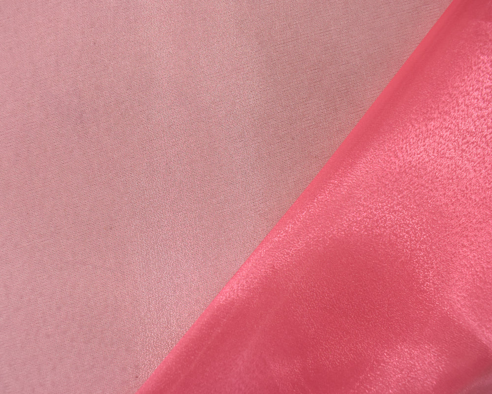 Pink Poly Solid Sparkle Organza Woven Fabric - Image 2