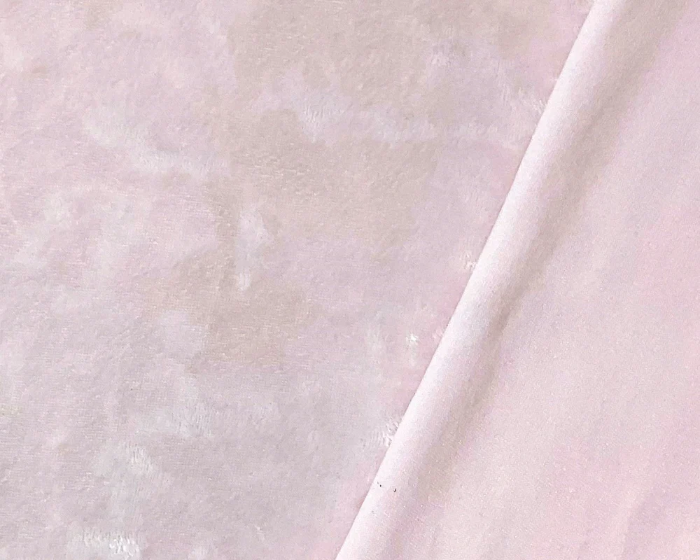 Pink Poly Spandex Stretch Crushed Velvet Knit Fabric - Image 2