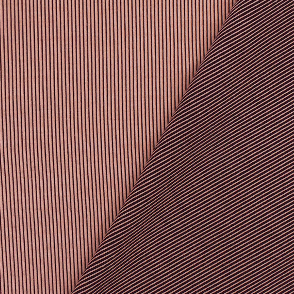 Pink-Purple Famous Maker Stripe Stretch 2x1 Rib Knit Fabric - Image 4