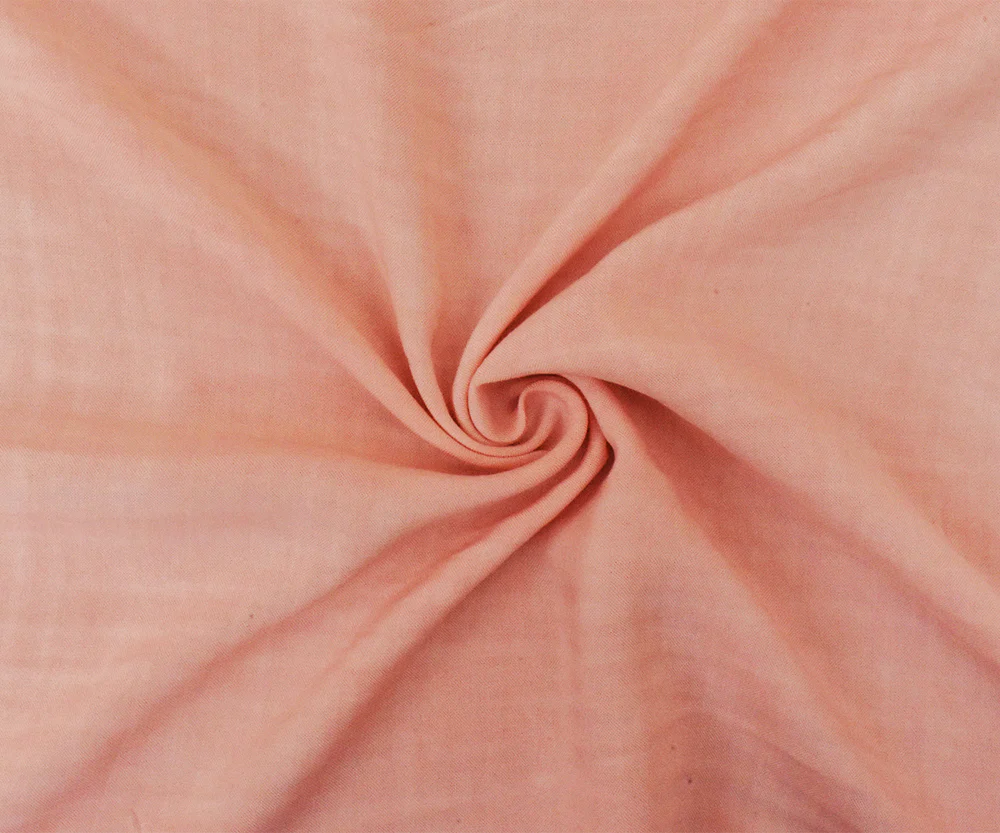 Pink Rayon Challis Solid Woven Fabric - Image 3
