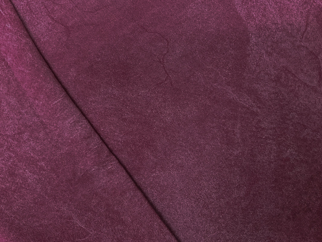 Purple-Gray Rayon Heather Vintage-Distressed Look Voile Fabric - Image 2
