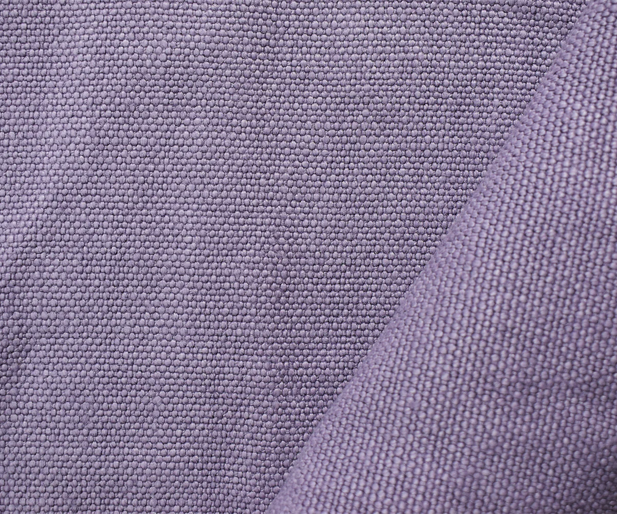 Purple Moygashel Washed Irish Linen Solid Woven Home Decorating Fabric - Image 2