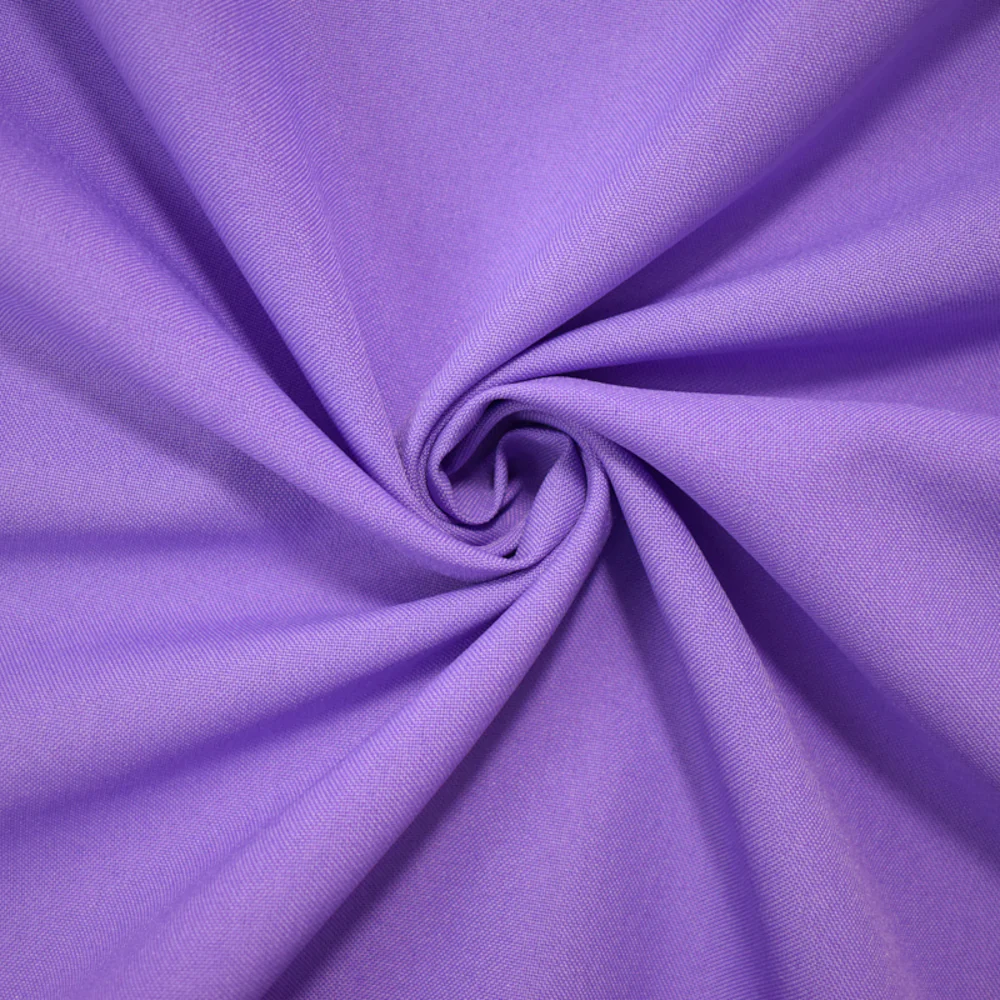 Purple Poly Solid Basket Woven Fabric