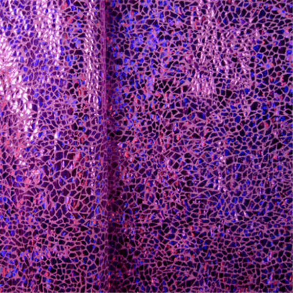 Purple/Purple Hologram Spandex Bolt Fabric