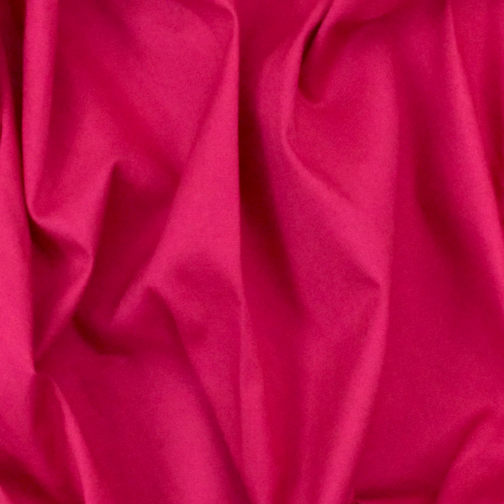 Queen Pink Solid Stretch Cotton Poplin Woven Fabric - Image 3