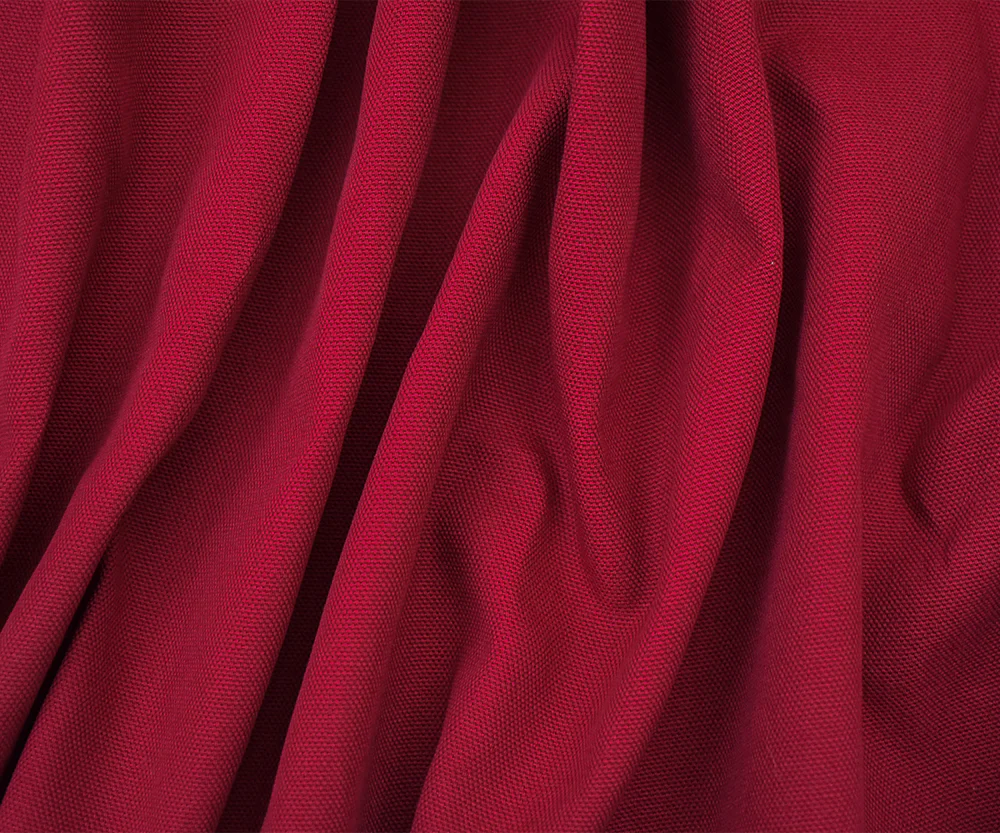 Red 8 oz. Solid Cotton Canvas Woven Fabric - Image 2