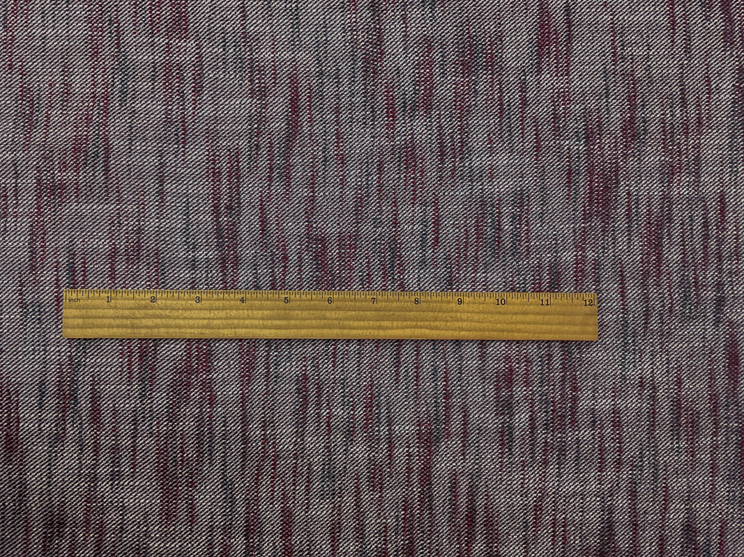 Red-Black-White Cotton Slub Twill Jacketing Woven Fabric - Image 4