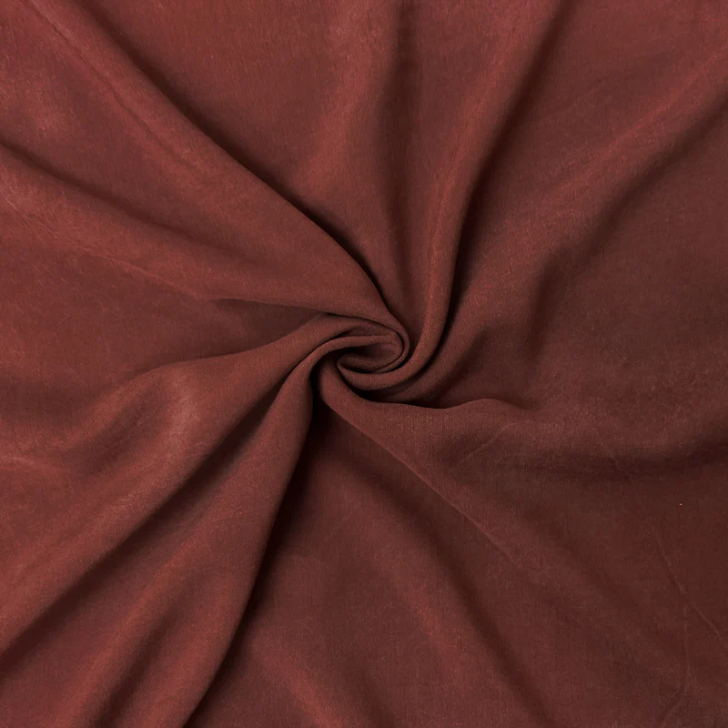 Red-Gray Rayon Heather Vintage-Distressed Look Voile Fabric
