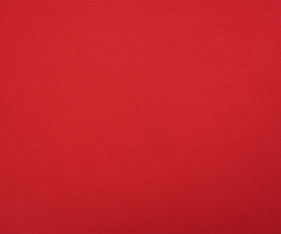 Red Nylon Blend Stretch Solid Ponte De Roma Double Knit Fabric - Image 4