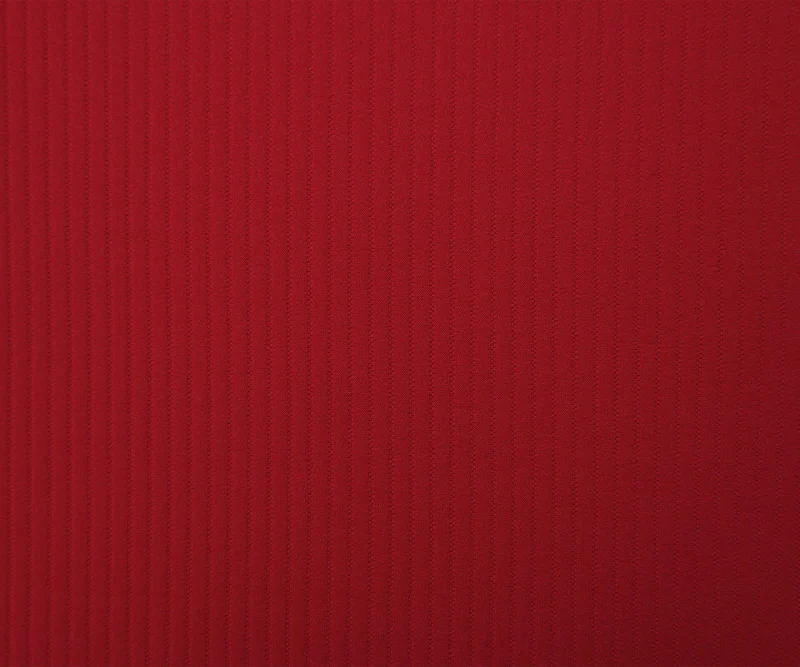 Red Nylon Spandex Striped Ottoman Stretch Double Knit Fabric - Image 4
