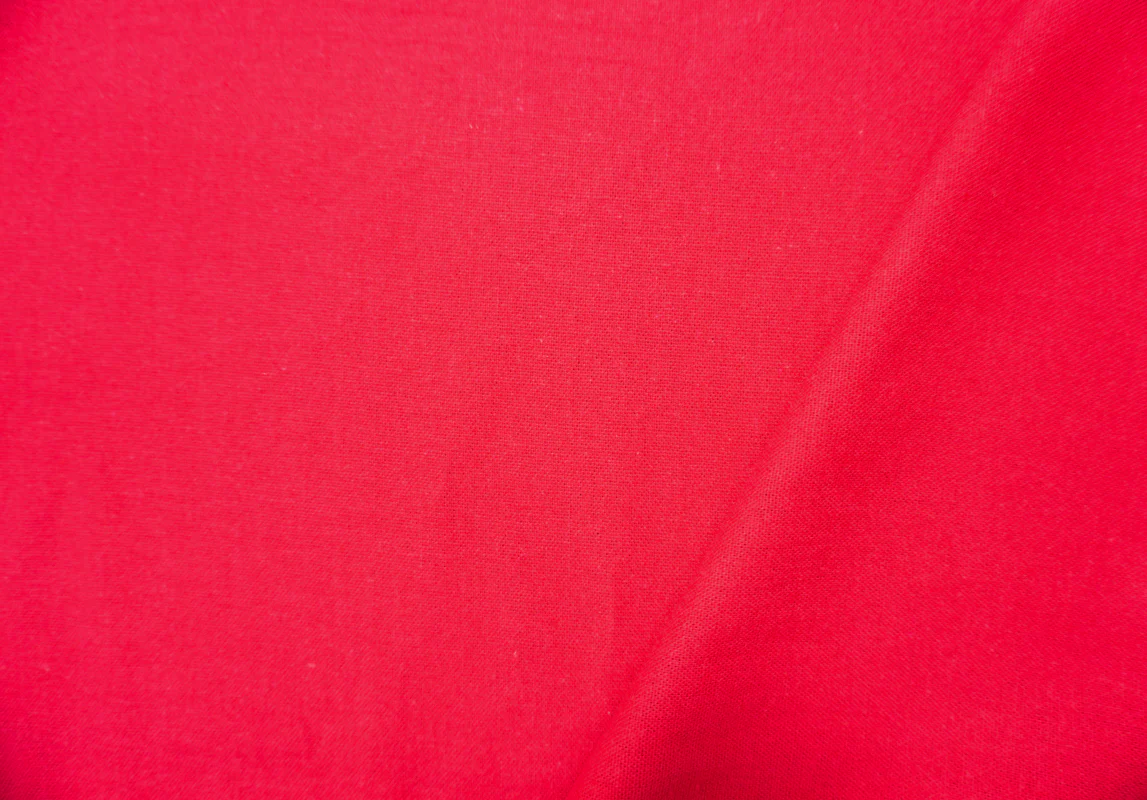 Red Washed Rayon Linen Solid Reorderable Woven Fabric - Image 2