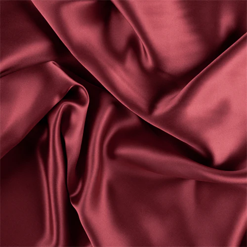 Runway Silks Antique Red Silk Charmeuse Fabric - Reorderable