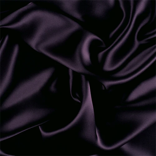 Runway Silks Aubergine Silk Charmeuse Fabric - Reorderable