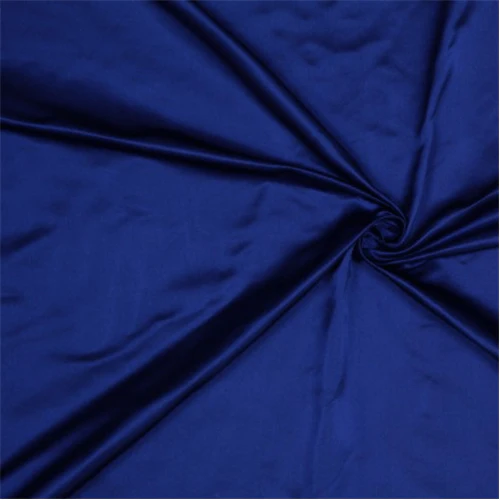 Runway Silks Blue Silk Duchess Satin Fabric - Reorderable
