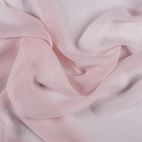 Runway Silks Blush Pink Wide Silk Chiffon Fabric - Reorderable