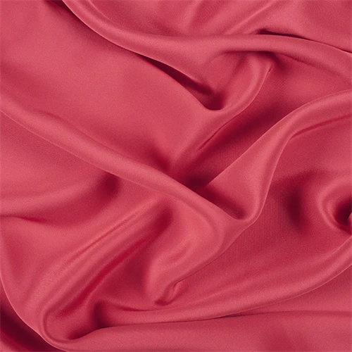 Runway Silks Bright Red 4 Ply Silk Crepe Fabric - Reorderable