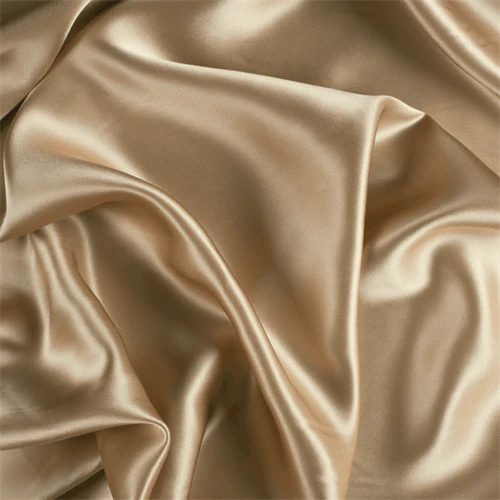Runway Silks Camel Silk Charmeuse Fabric - Reorderable