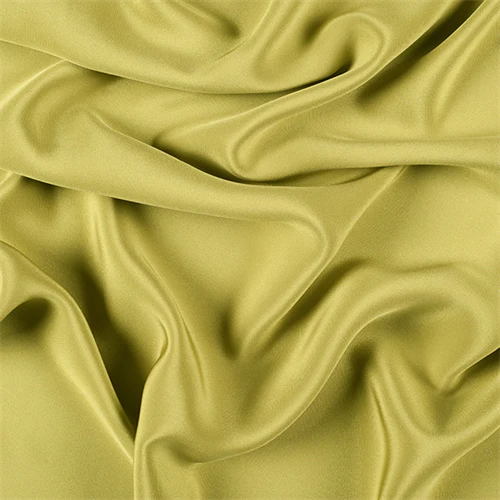 Runway Silks Chartreuse 4 Ply Silk Crepe Fabric - Reorderable