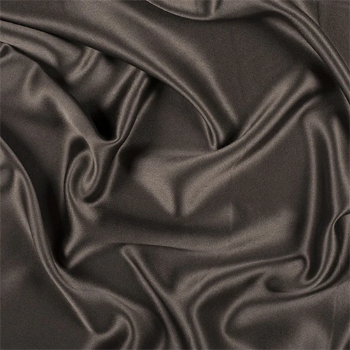 Runway Silks Dark Brown Silk Crepe Back Satin Fabric - Reorderable