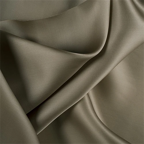Runway Silks Dark Olive Silk Satin Organza Fabric - Reorderable