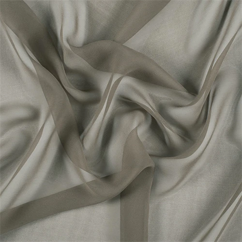 Runway Silks Dark Olive Wide Silk Chiffon Fabric - Reorderable