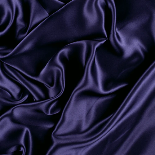 Runway Silks Dark Purple Silk Charmeuse Fabric - Reorderable
