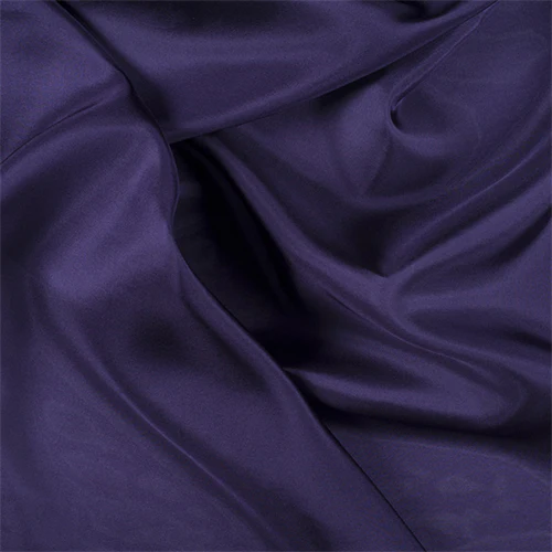 Runway Silks Dark Purple Silk Habotai Fabric - Reorderable