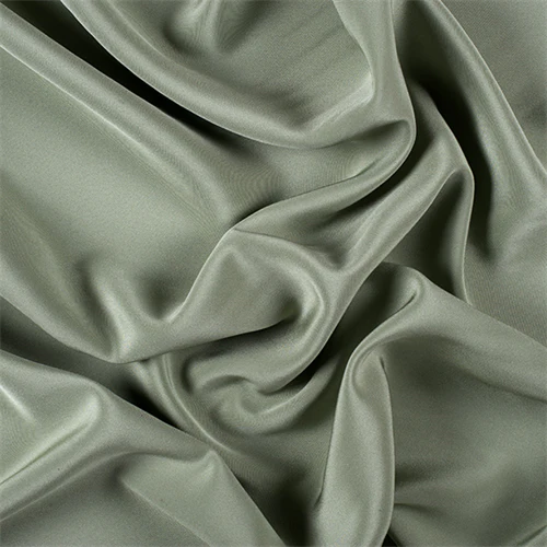Runway Silks Dark Sage 4 Ply Silk Crepe Fabric - Reorderable
