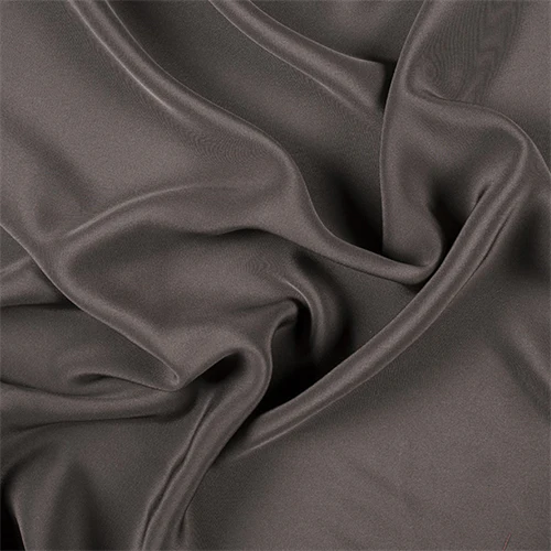 Runway Silks Espresso 4 Ply Silk Crepe Fabric - Reorderable