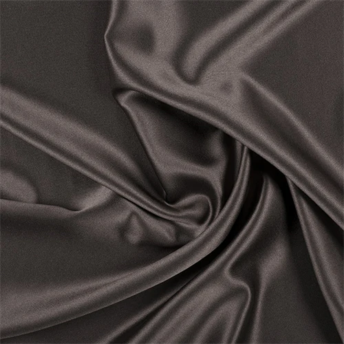 Runway Silks Espresso Silk Crepe Back Satin Fabric - Reorderable