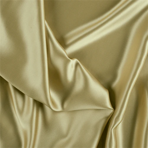 Runway Silks Gold Silk Charmeuse Fabric - Reorderable