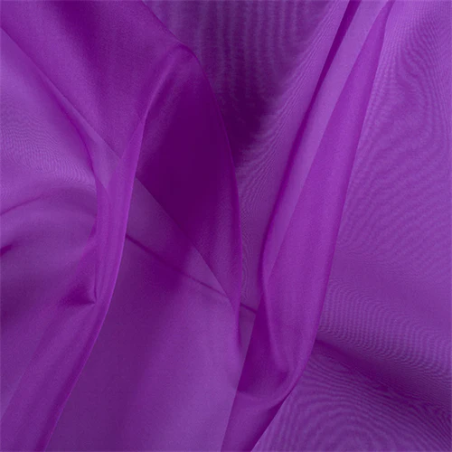 Runway Silks Grape Silk Organza Fabric - Reorderable